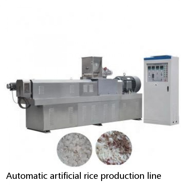 Automatic artificial rice production line