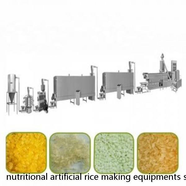nutritional artificial rice making equipments strengthened equipment rice processing plant