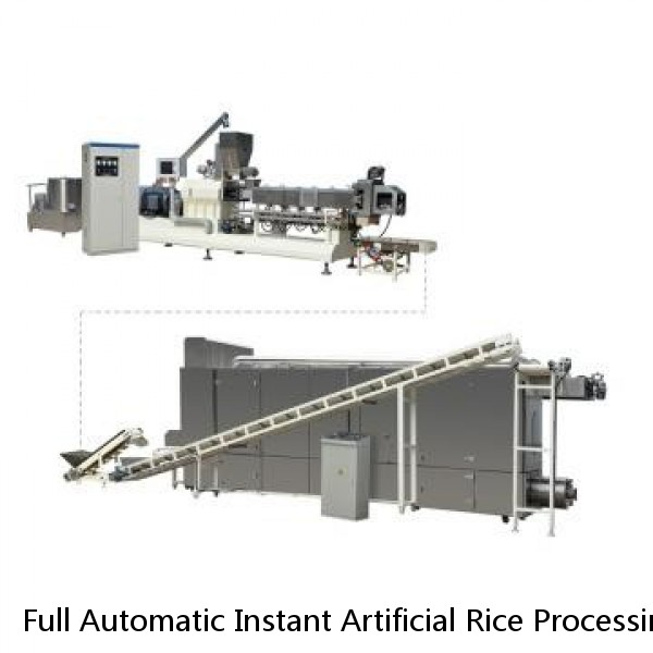 Full Automatic Instant Artificial Rice Processing Line Twin Screw Extruder For Sale